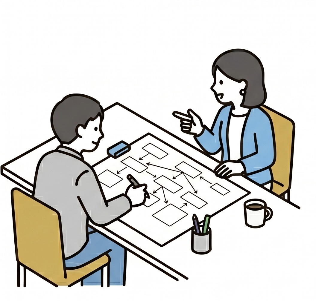 構成案・原稿のすり合わせ